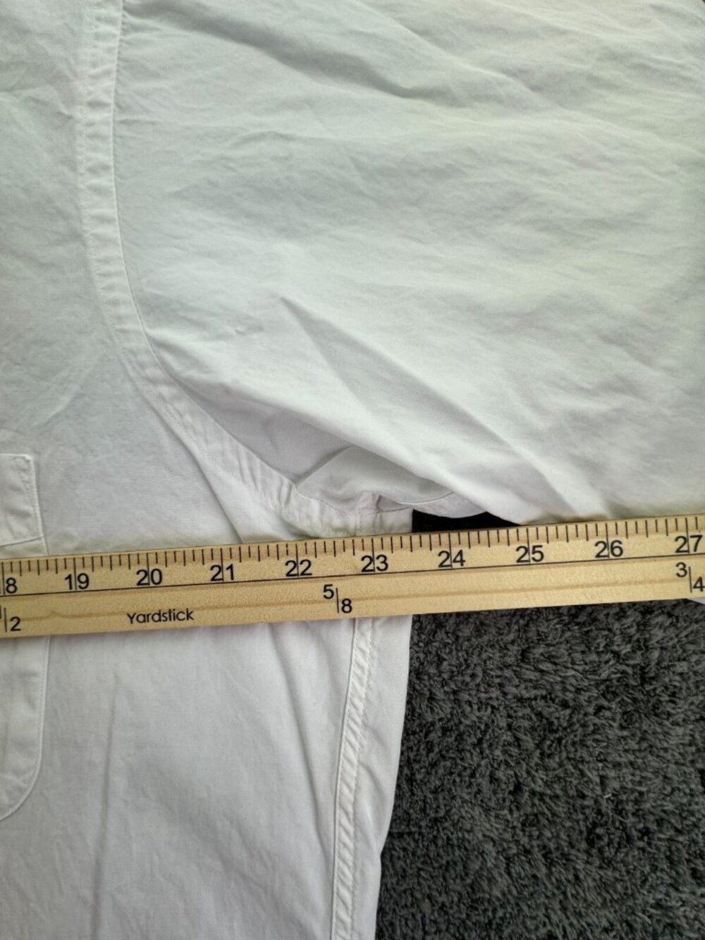 Burberry London Long Sleeve White Button Up Shirt 16 34 USA Made Cotton Adult - Picture 6 of 14